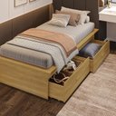 Ver imagem 6 de Cama Solteiro Adulto com 2 Gavetas Deva Yescasa