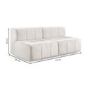 Ver imagem 4 de Sofá Modular 2 Lugares Bouclé Bege Sofá na Caixa 172cm