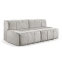 Ver imagem 3 de Sofá Modular 2 Lugares Bouclé Cinza