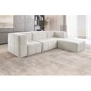 Ver imagem 2 de Sofá Modular 3 Lugares + Puff Bouclé