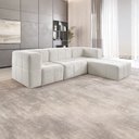 Ver imagem 1 de Sofá Modular com Puff 3 Lugares Bouclé Bege na Caixa 258cm