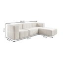 Ver imagem 4 de Sofá Modular 3 Lugares + Puff Bouclé