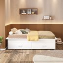Ver imagem 3 de Cama Juvenil Solteiro com 2 Gavetas Deva Yescasa Branco