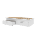 Ver imagem 7 de Cama Juvenil Solteiro com 2 Gavetas Deva Yescasa Branco