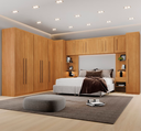 Ver imagem 1 de Dormitório Modulado Dallas 10 Peças Cinamomo - Benetil