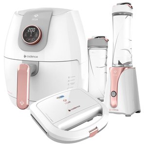 Kit Cadence Dream Rosé Gold - Fritadeira - Blender – Sanduicheira - 220V