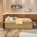 Ver imagem 4 de Cama Juvenil Solteiro com 2 Gavetas Deva Yescasa