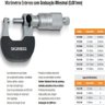 Micrômetro Externo com Arco em Aço Forjado 0-25mm - Graduacao 0.001mm Digimess - 4
