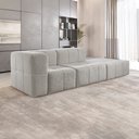 Ver imagem 1 de Sofá Modular 3 Lugares Bouclé Cinza Sofá na Caixa 258cm
