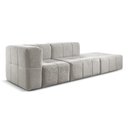 Ver imagem 3 de Sofá Modular 3 Lugares Bouclé Cinza Sofá na Caixa 258cm
