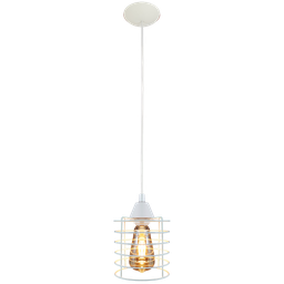 Cupula de Aramado Chochin Branca para Pendentes e Abajures - 3