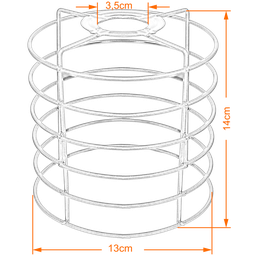 Cupula de Aramado Chochin Branca para Pendentes e Abajures - 2