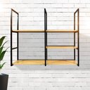 Ver imagem 2 de Prateleira Suspensa Industrial P/escritório Quarto Prática e Elegante P/teto e Parede