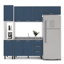 Ver imagem 6 de Armário de Cozinha Modulada Completa 4 Peças 240cm sem Tampo 100% Mdf Amara Politorno Móveis
