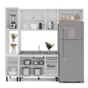 Ver imagem 5 de Armário de Cozinha Modulada Completa 4 Peças 240cm sem Tampo 100% Mdf Amara Politorno Móveis