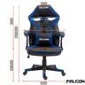 Cadeira Gamer Falcon - Fury Azul - 5
