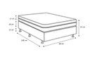 Ver imagem 4 de Cama Box Solteiro - Tecido Sintético Branco com Colchão Extra Firme D28 - Suporta 80Kg