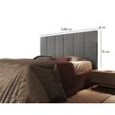 Ver imagem 4 de Cabeceira Cama Box Solteiro 0,88 Flora:cinza