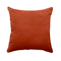 Capa de Almofada Lisa Veludo Laranja 50x50cm - 1