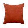 Capa de Almofada Lisa Veludo Laranja 50x50cm - 1