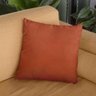 Capa de Almofada Lisa Veludo Laranja 50x50cm - 2