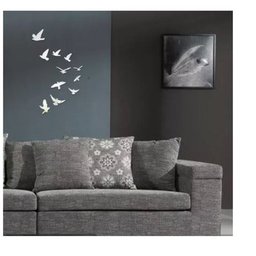 Espelho Acrílico Decorativo Pássaros Aves Quarto Sala 11pcs - 3