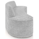 Ver imagem 6 de Sofá 3 Lugares Curvo Sala de Estar Living Cancún D02 Bouclê Cinza 210cm Pb-02 - Lyam Decor