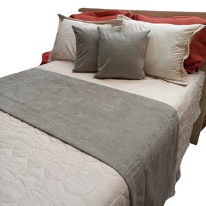 Kit Peseira Boucle King com 2 Capas de Almofada: Camurça