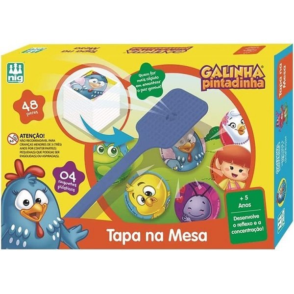 Jogo Da Memoria Educativo Galinha Pintadinha Madeira - Nig