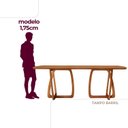 Ver imagem 5 de Conjunto de Mesa de Jantar Ello Tampo 180cm Barril Laminado com 6 Cadeiras Mônaco Premium