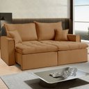 Ver imagem 1 de Sofá Cama Dallas 170 cm sem Caixa Marrom