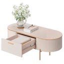 Ver imagem 7 de Aparador de Sala Jaspe e Mesa de Centro Clover Off White - Mpozenato