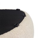 Ver imagem 6 de Puff Orgânico Decorativo 75cm Orbis Bouclé Off White - Nexta Casa
