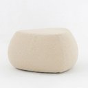 Ver imagem 7 de Puff Orgânico Decorativo 75cm Orbis Bouclé Off White - Nexta Casa