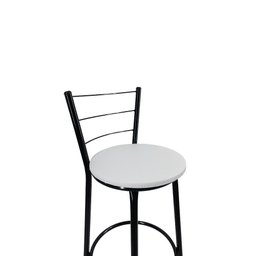 Kit 2 Banqueta Alta Preta Cozinha Gourmet Americana Balcão:branco - 3