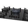 Cooktop a Gás Fischer 5 Bocas Tc Fit Line Trempe Iron - 2