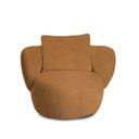 Ver imagem 4 de Poltrona Aro Giratória Bouclê 85cm 71cm X 91cm Amarelo Mostarda
