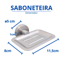 Ver imagem 2 de Porta Sabonete Inox Flvx Hidro