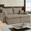 Ver imagem 1 de Sofá Cama Dallas 1.90 Mts sem Caixa – Castor Bege