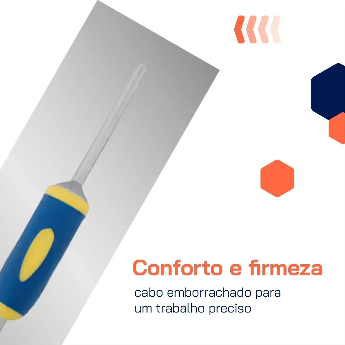 Ver imagem 4 de Desempenadeira Profissional de Aço, Lisa, Grande 12 X 48 Cm