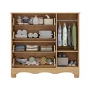 Ver imagem 5 de Cômoda Infantil 95cm 1 Porta e 4 Gavetas Dengo Multimóveis Mp4439 Madeirado/branco