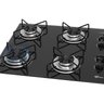 Cooktop a Gás Fischer 4 Bocas Fit Line Trempe Esmaltada Aramado - 4