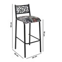 Ver imagem 4 de Conjunto 2 Banquetas com Assento Fixo para Cozinha