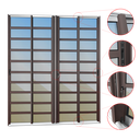 Ver imagem 3 de Porta Cor.c/Trav.4F.Móv.210x240 Elite c/Fechad.Tetra V.Ref.Mix Corten Brimak