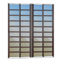 Ver imagem 1 de Porta Cor.c/Trav.4F.Móv.210x240 Elite c/Fechad.Tetra V.Ref.Mix Corten Brimak