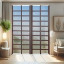 Ver imagem 2 de Porta Cor.c/Trav.4F.Móv.210x240 Elite c/Fechad.Tetra V.Ref.Mix Corten Brimak