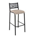 Ver imagem 3 de Conjunto 2 Banquetas com Assento Fixo para Cozinha Preto/Bege
