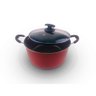 Caçarola Grande Família Vermelha 26 Cm de Diâmetro, Alumínio Reforçado e 5 Camadas Antiaderente - 1
