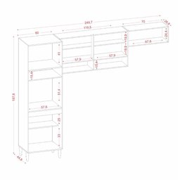 Cozinha Compacta Aurora Atacama Off White - Aramóveis - 4 Cozinha Compacta Aurora Atacama Off White - Aramóveis - 4