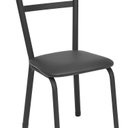 Ver imagem 4 de Conjunto Sala de Jantar Mesa com 4 Cadeiras Antonia Preto/Nude
